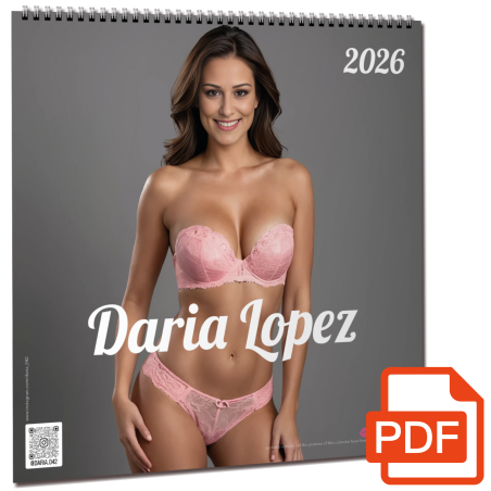 Digital Calendar 2026 - Daria in lingerie (updated)