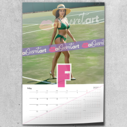 2026 Poster calendar - Daria Lopez - Bikini