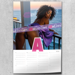 2026 Poster calendar - Stephany Julliane - Nude