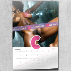 2026 Poster calendar - Stephany Julliane - Nude