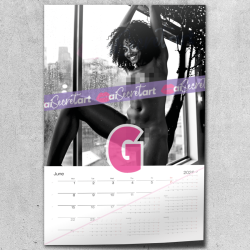 2026 Poster calendar - Stephany Julliane - Nude