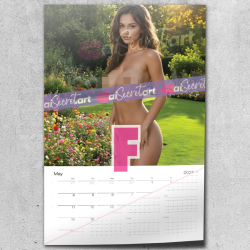 2026 Poster calendar - Annina Lacustrai - Nude