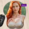Lupe Reies - 3D mouse pad with silicon boobs, wrist rest