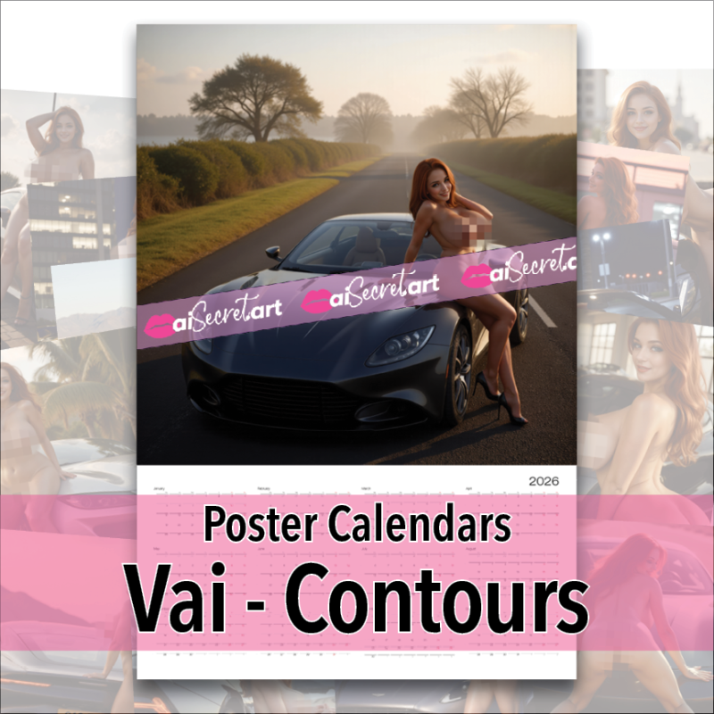 2026 Poster calendar - Vai Contours - nude