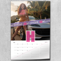 2026 Poster calendar - Vai Contours - nude