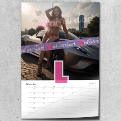 2026 Poster calendar - Vai Contours - nude