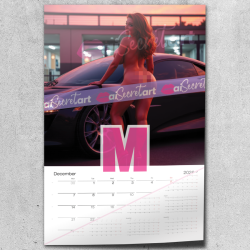 2026 Poster calendar - Vai Contours - nude