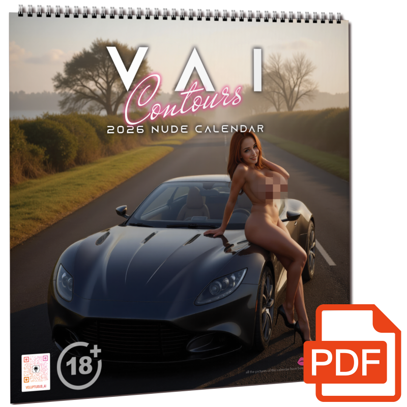 Digital Calendar 2026 - Vai Contours - nude