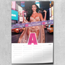 2026 Poster nude calendar - Angie x Ross - Exposed around the world