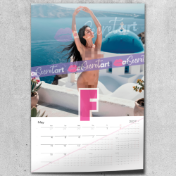 2026 Poster nude calendar - Angie x Ross - Exposed around the world