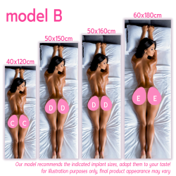 Sleep with Astoria - Hugging body pillowcase with optional silicone butts & boobies