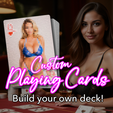 Custom Playing cards deck + FREE 52 digital wallpapers