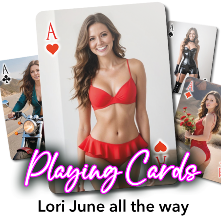 Playing cards - Lori June + FREE 52 digital wallpapers