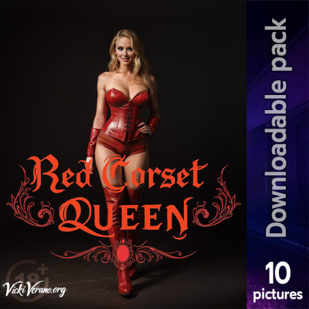 Red Corset Queen - Vicki Verano